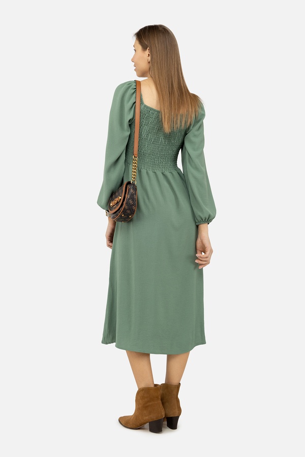 Женское платье с длинным рукавом 42 цвет мятный ЦБ-00245803 SKT000982815 фото