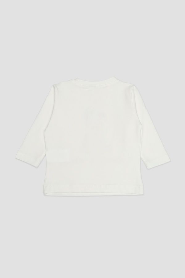 Футболка с длинным рукавом для девочки цвет молочный 74 ЦБ-00288373 фото