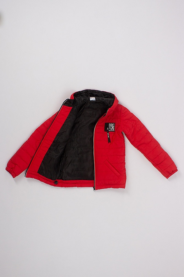 Куртка короткая на мальчика 152 цвет красный ЦБ-00157371 SKT000533464 фото