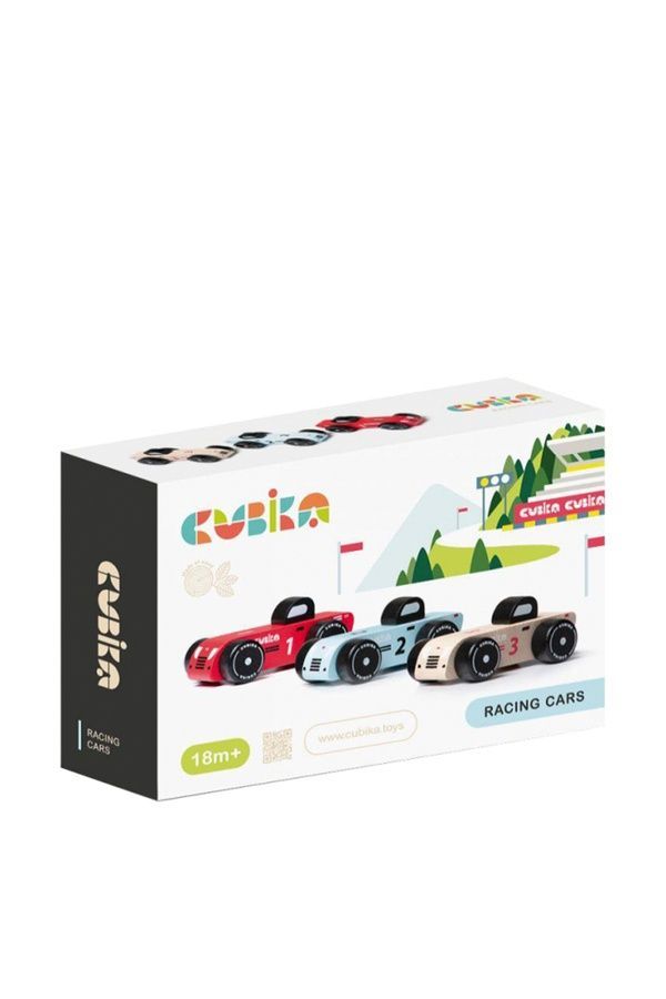 Деревянные машинки Cubika Гонки Cubika 15474 ЦБ-00187261 фото