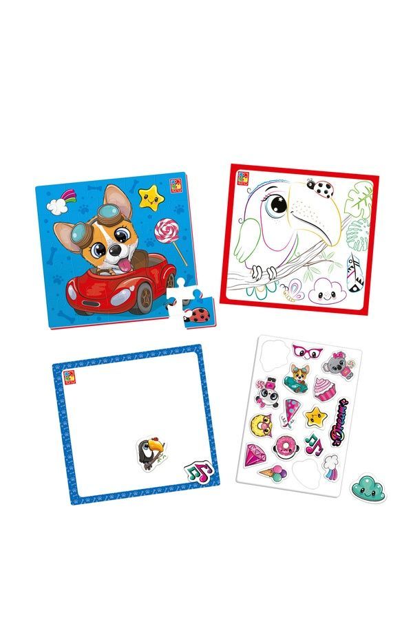 Набор для творчества Vladi Toys 4 в 1. "Веселые зверята" Vladi Toys VT4210-16 ЦБ-00298550 фото