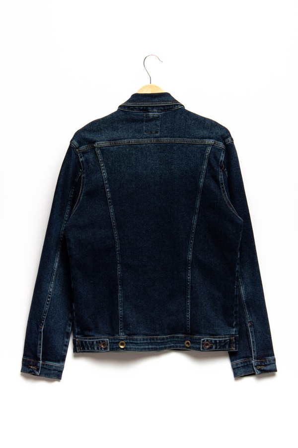 Куртка джинсова чоловіча 44 колір темно-синій ЦБ-00157419 SKT000533629 фото