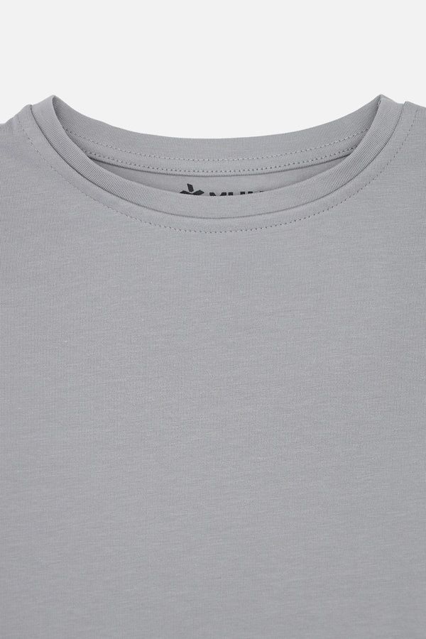 Футболка з довгим рукавом для хлопчика колір сірий 116 ЦБ-00290559 фото