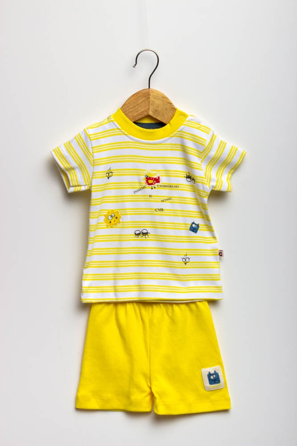 Костюм з шортами на хлопчика 56 колір жовтий ЦБ-00119051 SKT000520372 фото