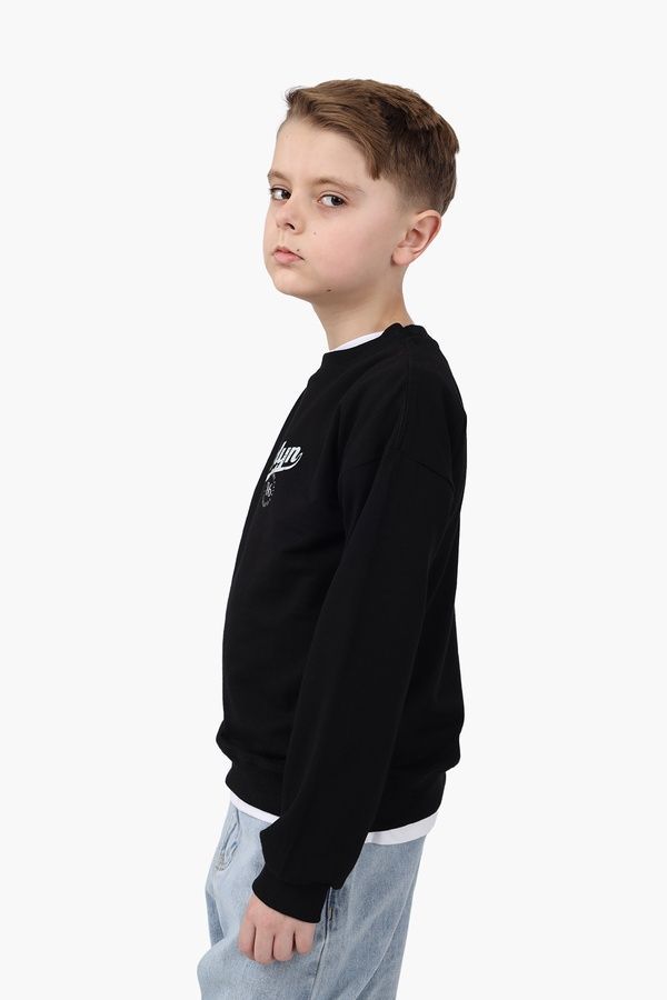 Свитшот для мальчика цвет черный 140 ЦБ-00290807 фото