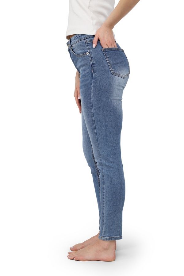 Джинсы skinny женские цвет синий XL ЦБ-00290500 фото