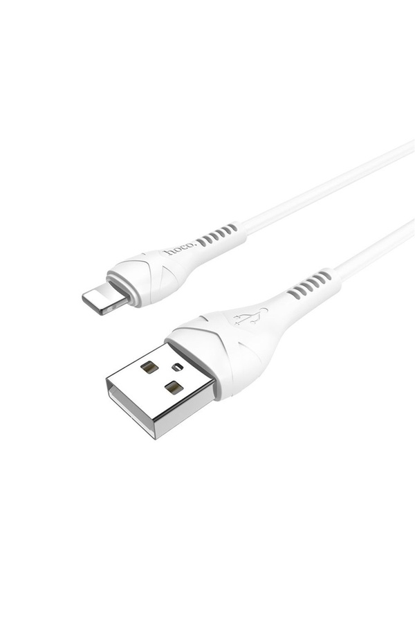 USB кабель Hoco X37 Lightning 2.4A 1 м колір білий ЦБ-00208022 SKT000883899 фото