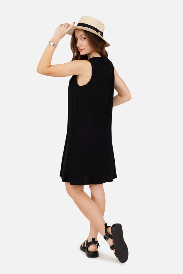 Женское платье 52 цвет черный ЦБ-00252388 SKT000998900 фото