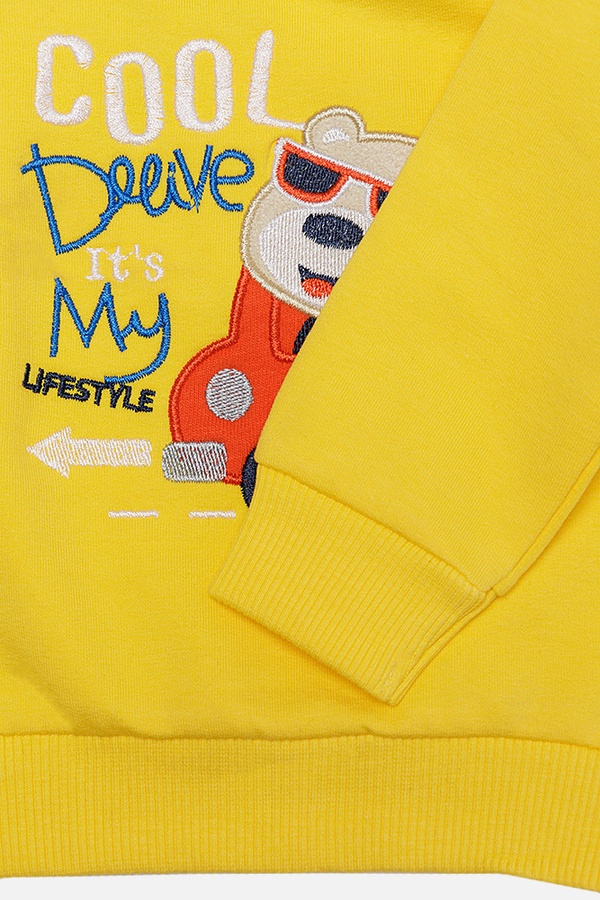 Костюм з штанами для хлопчика 80 колір жовтий ЦБ-00213102 SKT000893186 фото