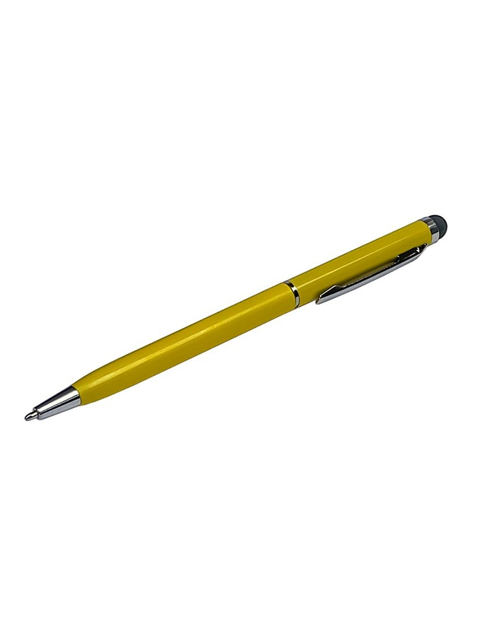 Стилус емкостный, с шариковой ручкой цвет желтый ЦБ-00224838 SKT000921076 фото