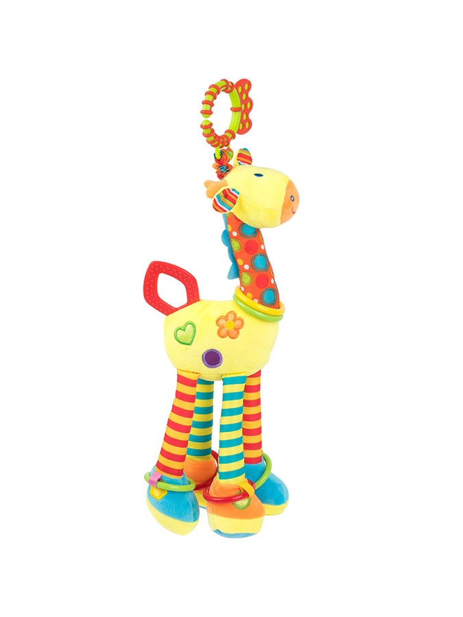 Игрушка-подвеска с погремушкой "Жирафа" цвет разноцветный ЦБ-00197959 SKT000862631 фото