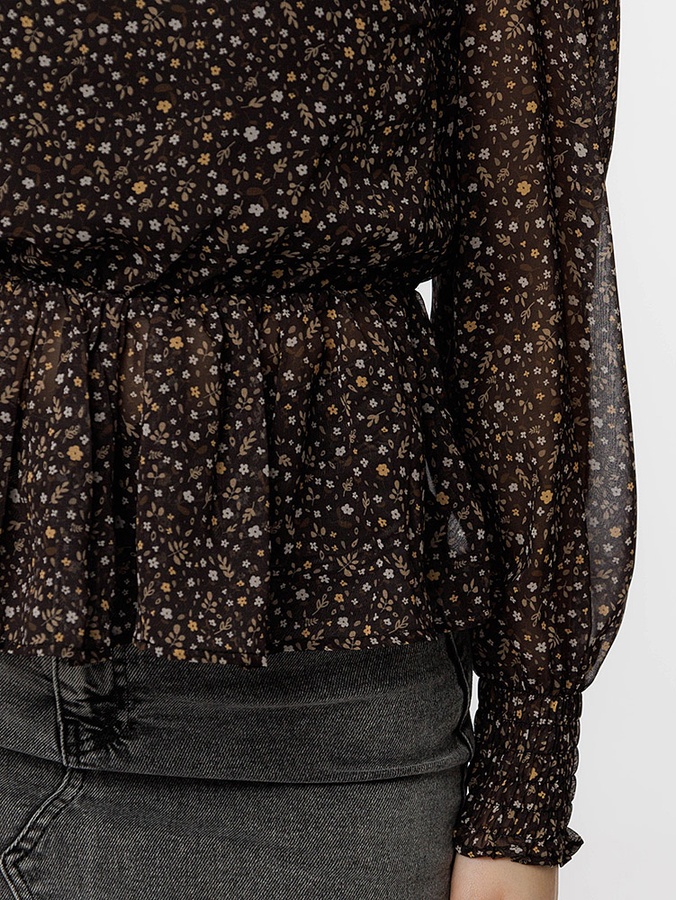 Женская блуза 44 цвет черный ЦБ-00215271 SKT000898198 фото
