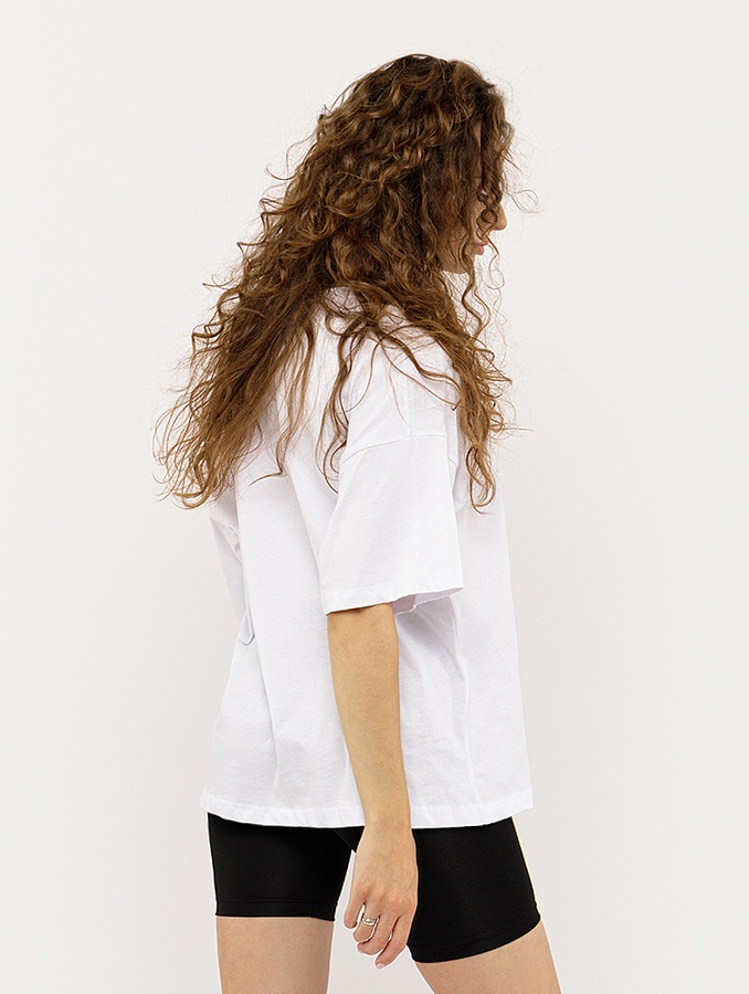 Женская вышиванка с коротким рукавом. 48 цвет белый ЦБ-00224751 SKT000920841 фото