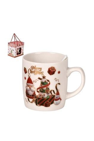 Новогодняя чашка "Christmas" в комплекте с ложкой ЦБ-00286409 фото