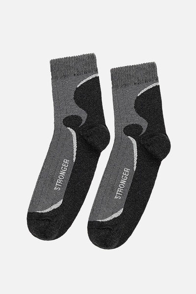 Чоловічі шкарпетки 40-42 колір темно-сірий ЦБ-00204838 SKT000877037 фото