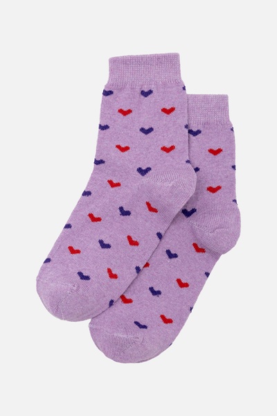 Шкарпетки для дівчинки 27-30 колір бузковий ЦБ-00243700 SKT000969095 фото