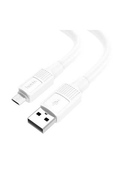 USB кабель Hoco X84 Micro 2.4A 1 м колір білий ЦБ-00208024 SKT000883901 фото