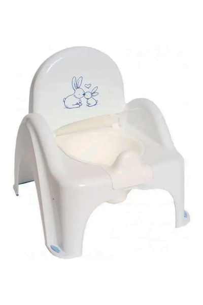Горшок-стульчик "Зайчики" с музыкой цвет белый ЦБ-00242689 SKT000965450 фото