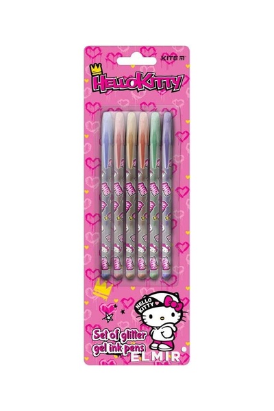 Набір гелевих ручок з гліттером, Hello Kitty колір різнокольоровий ЦБ-00169345 SKT000567662 фото