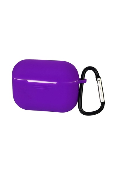 Чехол силиконовый с карабином для Apple AirPods Pro цвет №10 цвет фиолетовый ЦБ-00204654 SKT000876716 фото