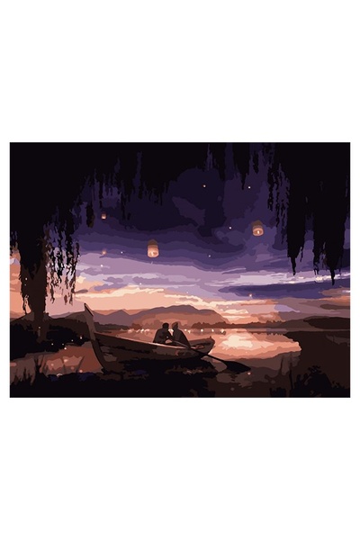 Картина за номерами "Закохані під небом" колір різнокольоровий ЦБ-00235211 SKT000945602 фото