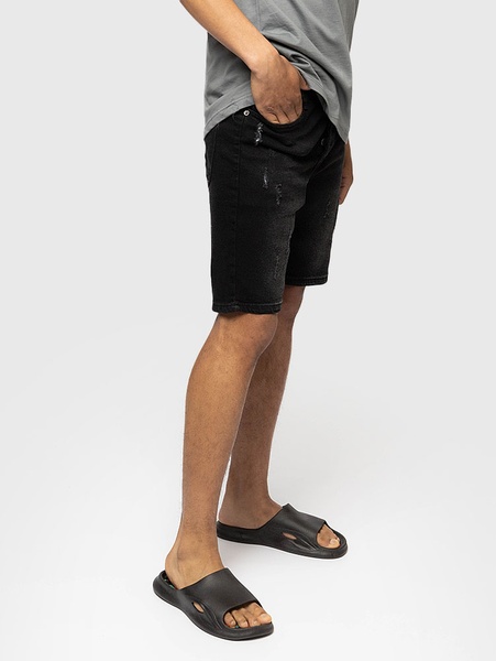 Шорти джинсові чоловічі 44 колір чорний ЦБ-00219164 SKT000911071 фото