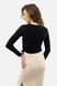 Жіноча блуза з довгим рукавом 48 колір чорний ЦБ-00233761 SKT000955622 фото 4