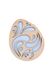 ЗD Підвіска яйце натуральне з кольоровими підкладками колір різнокольоровий ЦБ-00216656 SKT000901063 фото 2