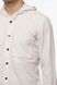 Мужская рубашка с капюшоном 50 цвет молочный ЦБ-00181928 SKT000602761 фото 2