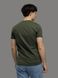 Чоловіча футболка регуляр 52 колір хакі ЦБ-00216059 SKT000899878 фото 2