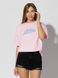 Жіноча футболка регуляр 46 колір рожевий ЦБ-00219223 SKT000906713 фото 1