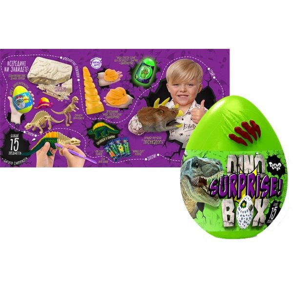 Набір для творчості "Dino Surprise Box" колір зелений ЦБ-00142765 SKT000497599 фото