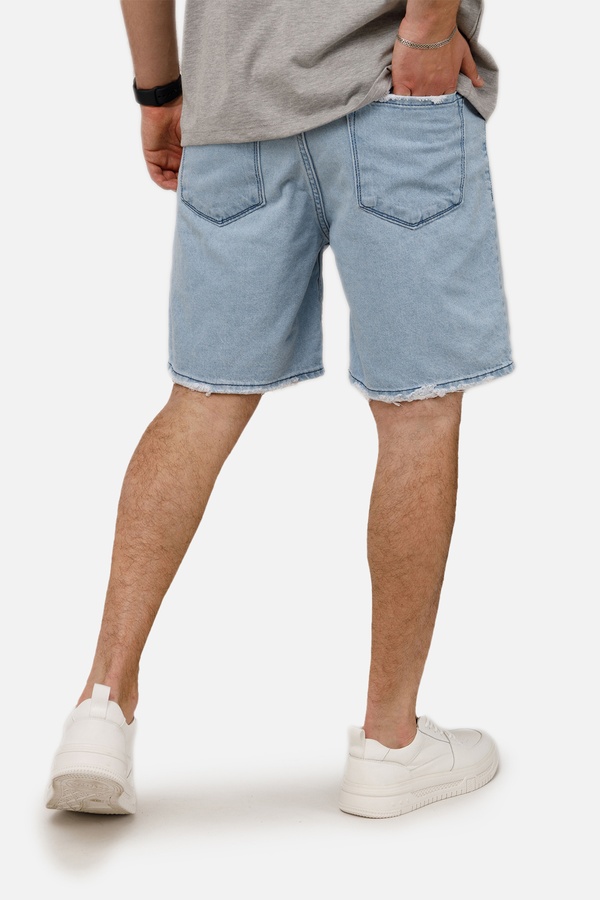 Мужские джинсовые шорты carrot 56 цвет голубой ЦБ-00249886 SKT000992214 фото