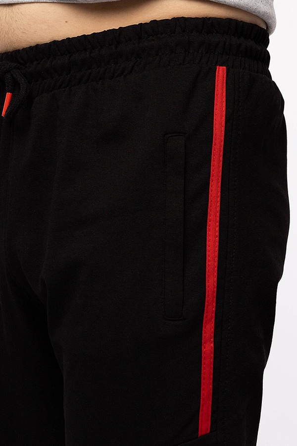 Чоловічі спортивні штани 52 колір чорний ЦБ-00190072 SKT000841788 фото