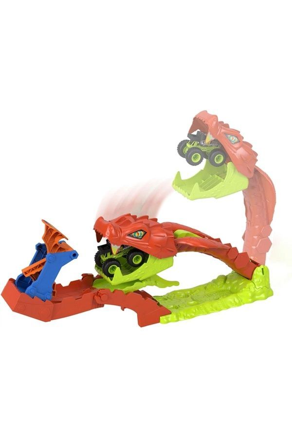 Ігровий набір Hot Wheels &laquo;Атака змії&raquo; серії &laquo;Monster Trucks&raquo; для епічних битв та трюків Hot Wheels JJN44 ЦБ-00294013 фото