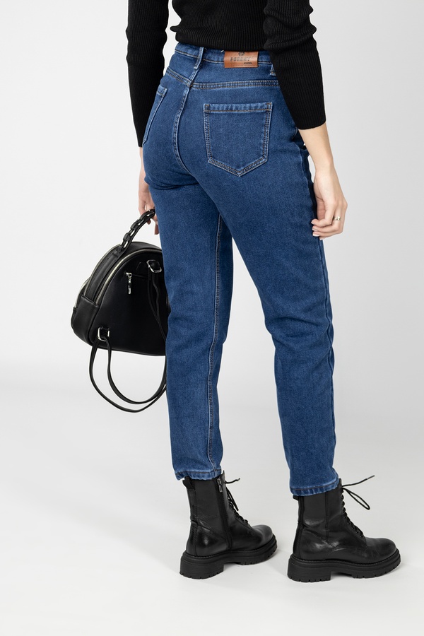 Жіночі джинси мом 58 колір темно-синій ЦБ-00236635 SKT000952628 фото