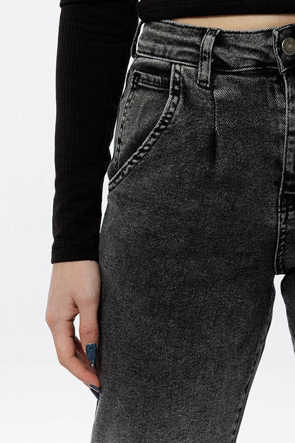 Жіночі джинси 46 колір сірий ЦБ-00208067 SKT000883977 фото
