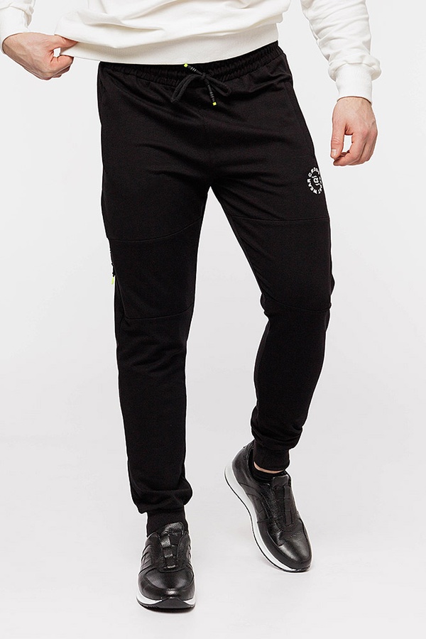 Чоловічі спортивні штани 42 колір чорний ЦБ-00210680 SKT000890264 фото