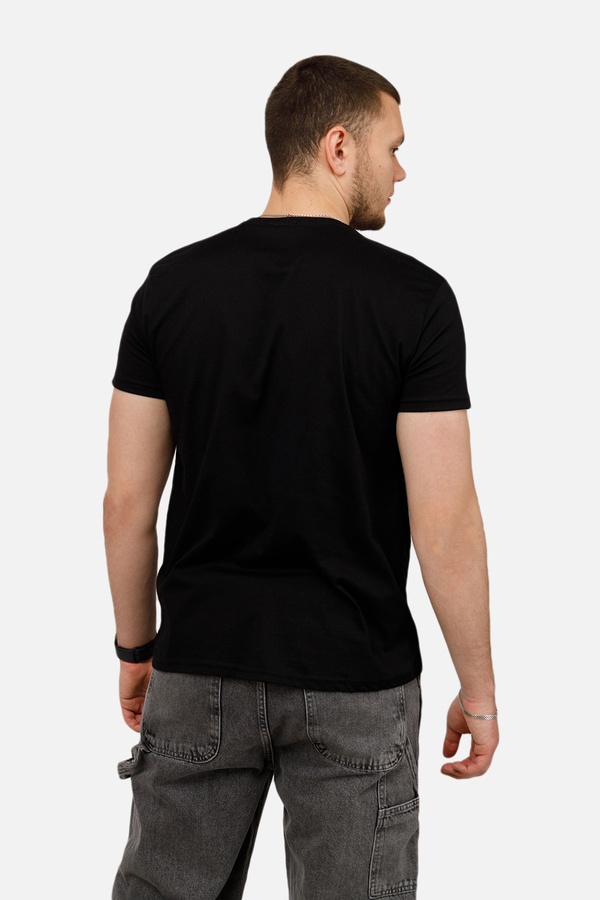 Чоловіча футболка з коротким рукавом 42 колір чорний ЦБ-00250634 SKT000993887 фото