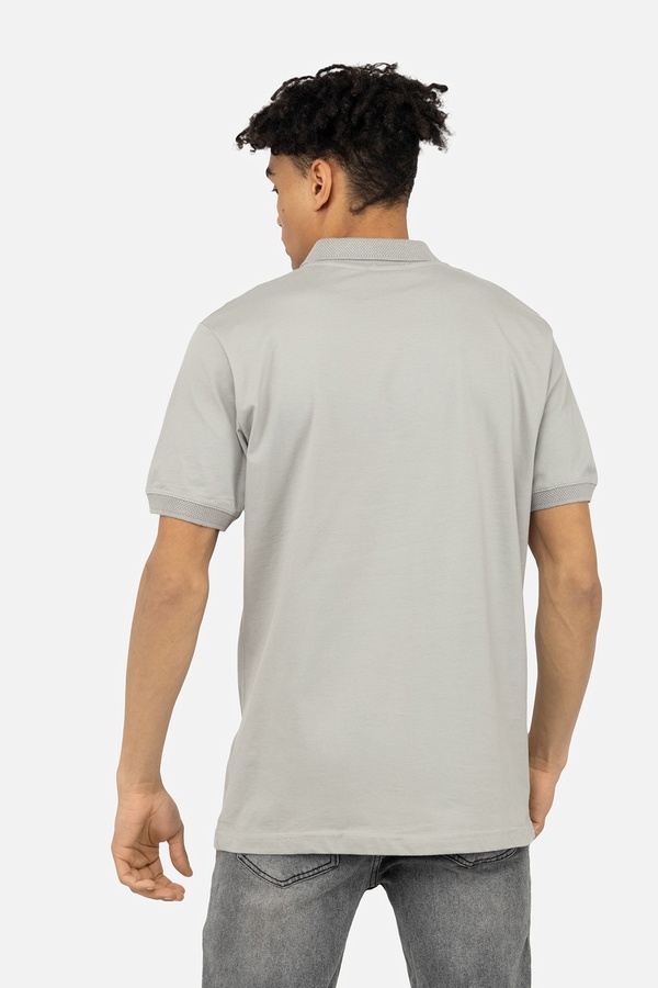 Чоловіча футболка поло 50 колір світло-сірий ЦБ-00245625 SKT000982277 фото