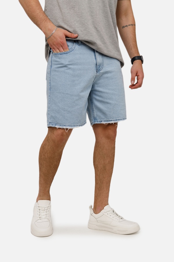 Мужские джинсовые шорты carrot 56 цвет голубой ЦБ-00249886 SKT000992214 фото