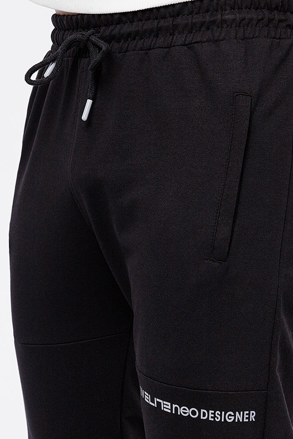 Чоловічі спортивні штани 42 колір чорний ЦБ-00210691 SKT000890314 фото