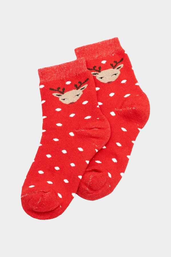 Шкарпетки для дівчинки 27-30 колір червоний ЦБ-00231995 SKT000937631 фото