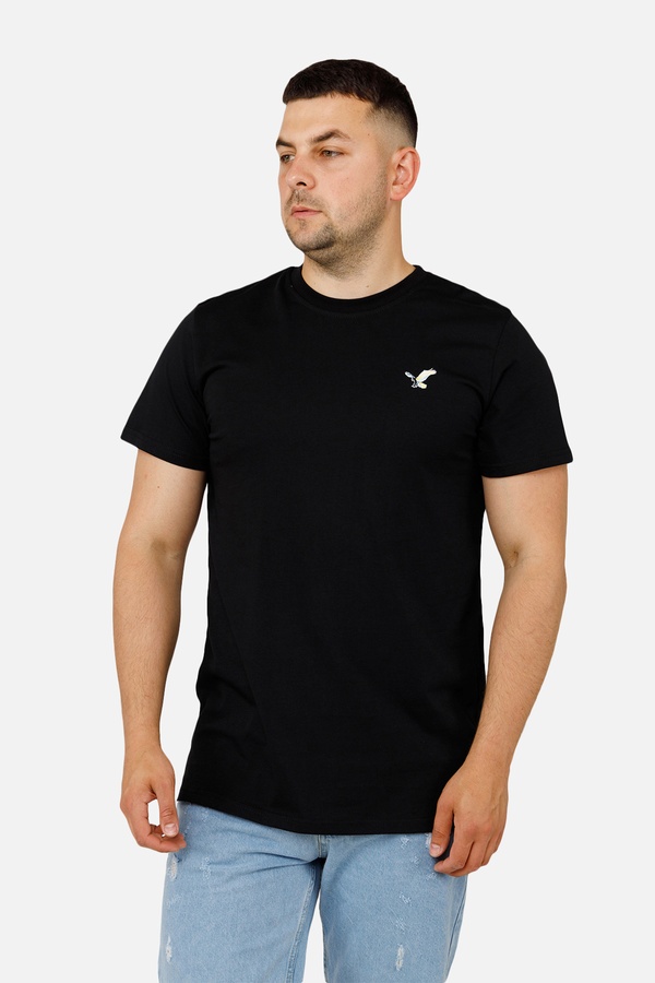 Мужская патриотическая футболка с коротким рукавом 44 цвет черный ЦБ-00253255 SKT001001383 фото