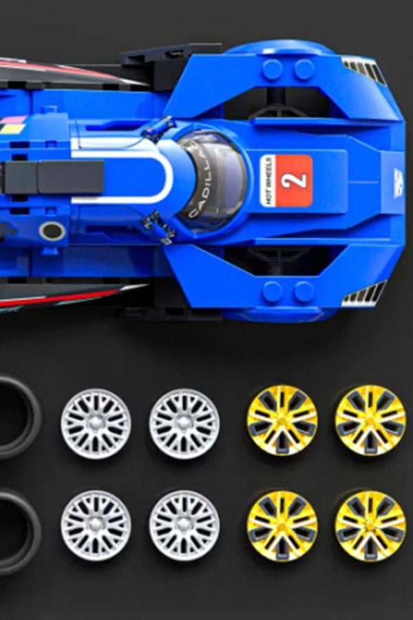 Колекційна машинка-конструктор - "Cadillac" серії "Speed" Mattel Brick Shop Hot Wheels JFR89 ЦБ-00285842 фото