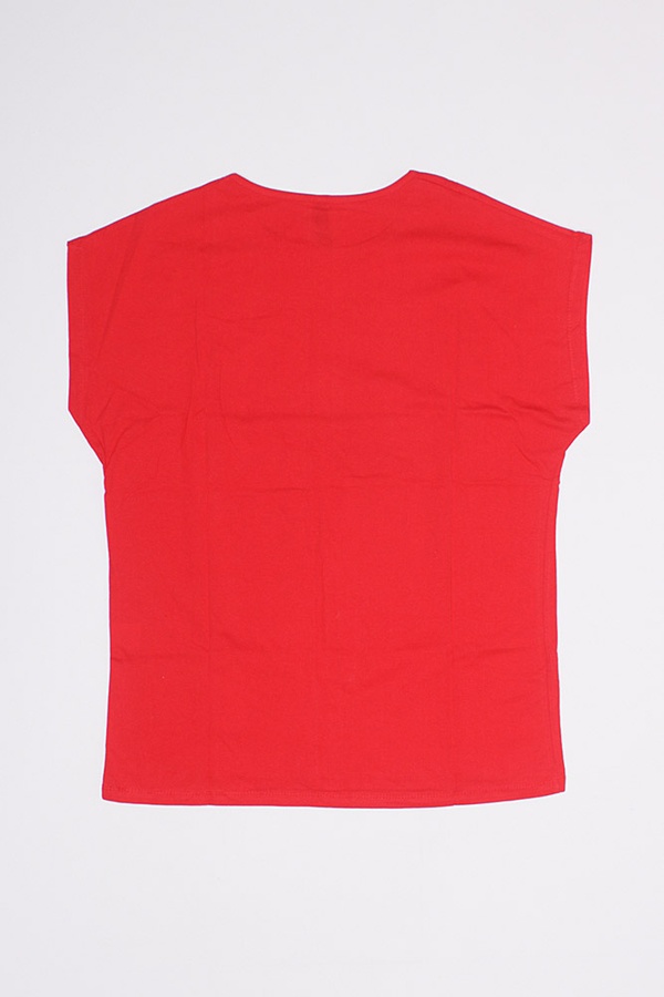 Женская футболка 50 цвет красный ЦБ-00192170 SKT000848265 фото