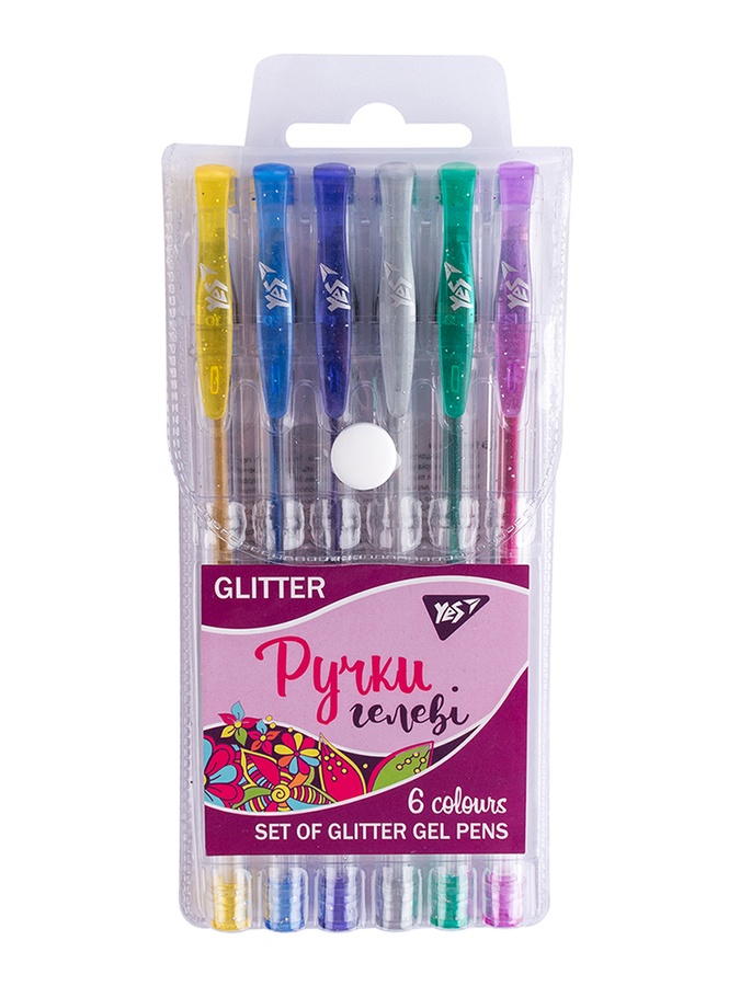Ручки гелевые "Glitter" цвет разноцветный ЦБ-00222760 SKT000915850 фото