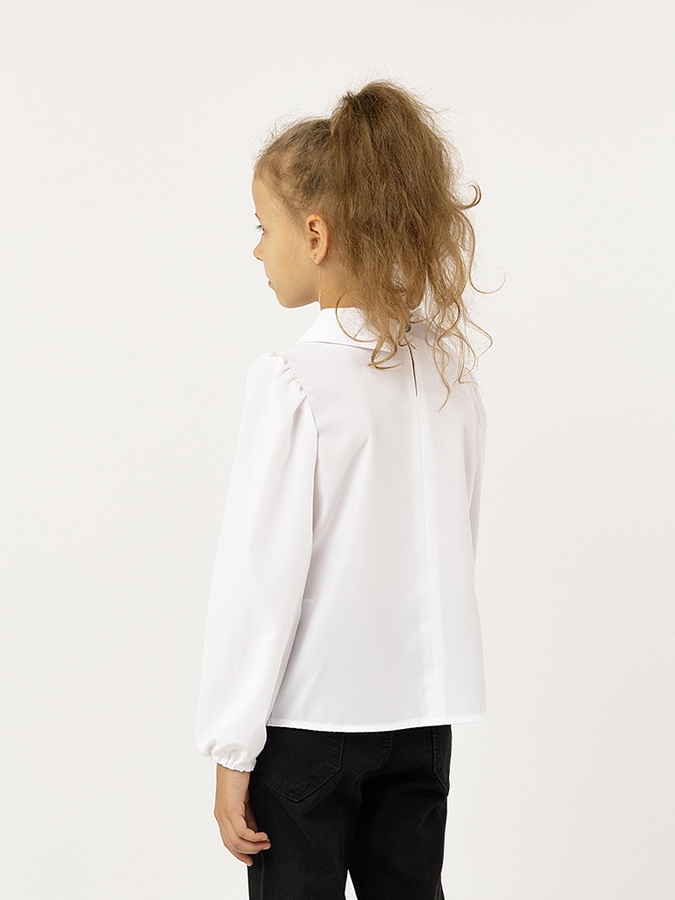 Блуза для дівчинки 152 колір білий ЦБ-00229410 SKT000932140 фото