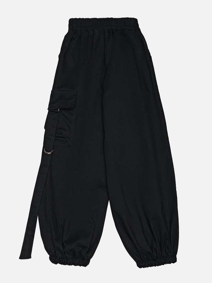 Штани для дівчинки карго 158 колір чорний ЦБ-00227897 SKT000927921 фото