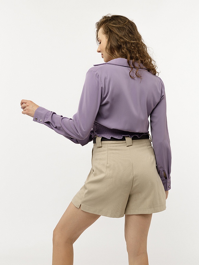 Женская блуза 50 цвет сиреневый ЦБ-00227851 SKT000927668 фото